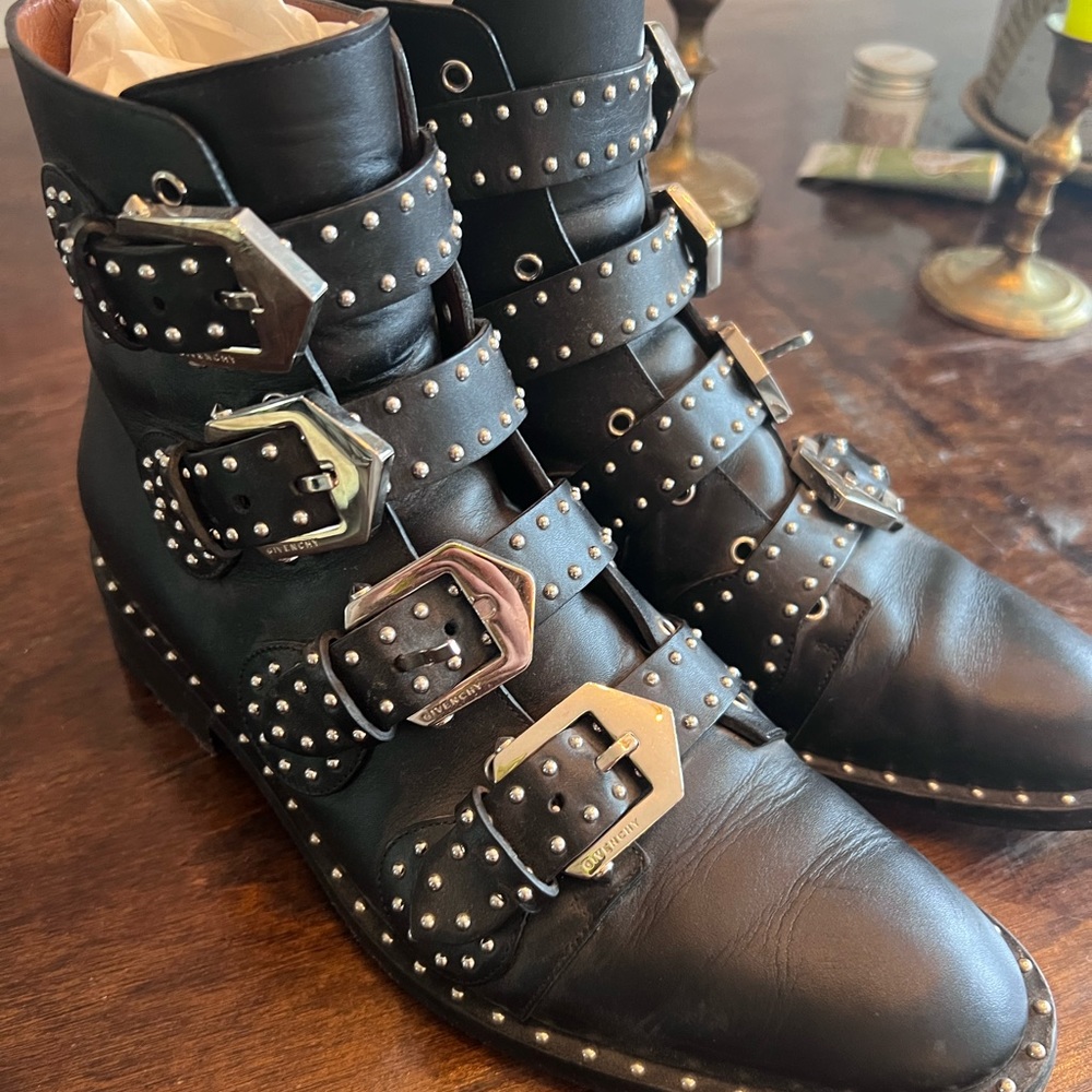 Givenchy studded leather boots
